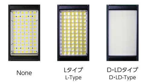 発光色はR・G・B・Wの4色を標準ラインナップ。UV・IRについても制作可能。